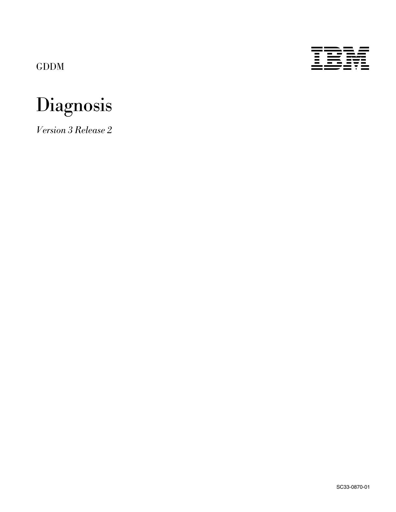 GDDM V3R2 Diagnosis