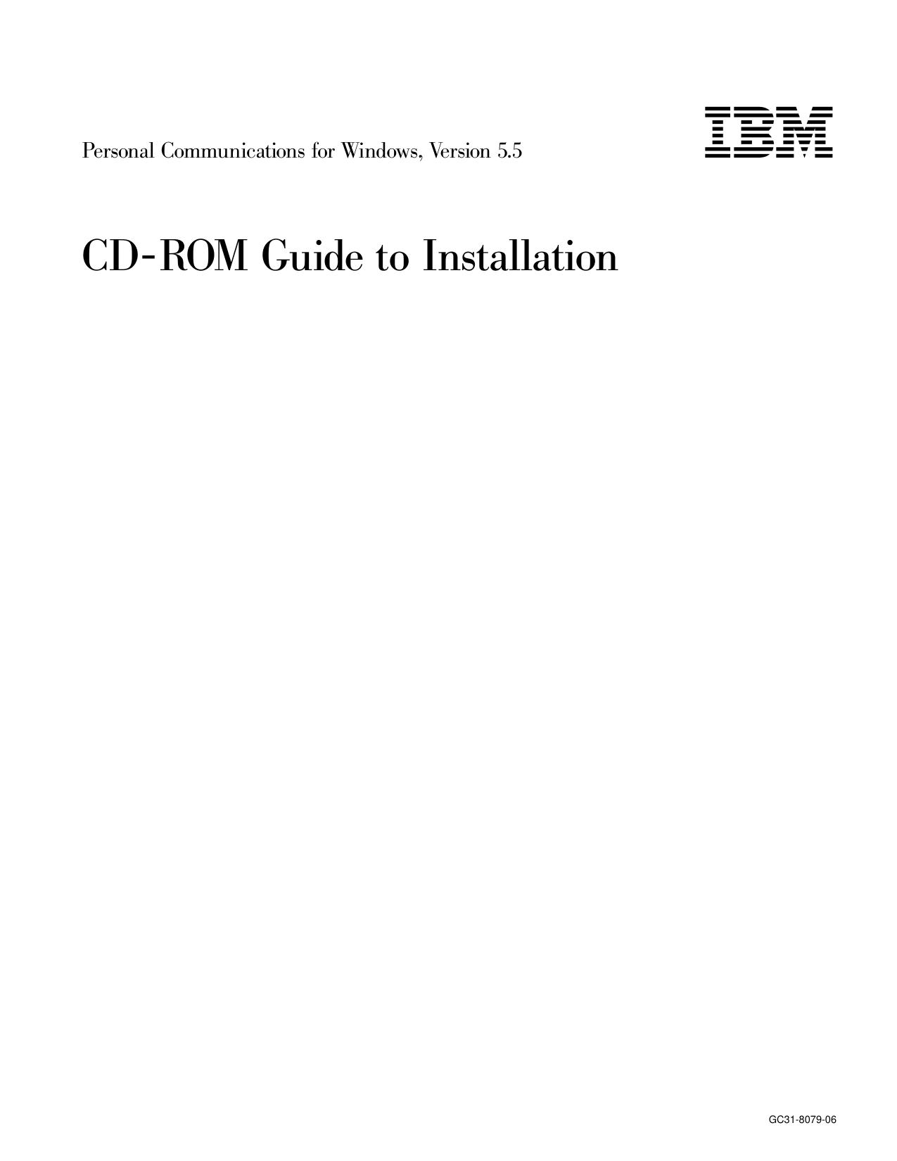 CD-ROM Guide to Installation: CD-ROM Guide to Installation