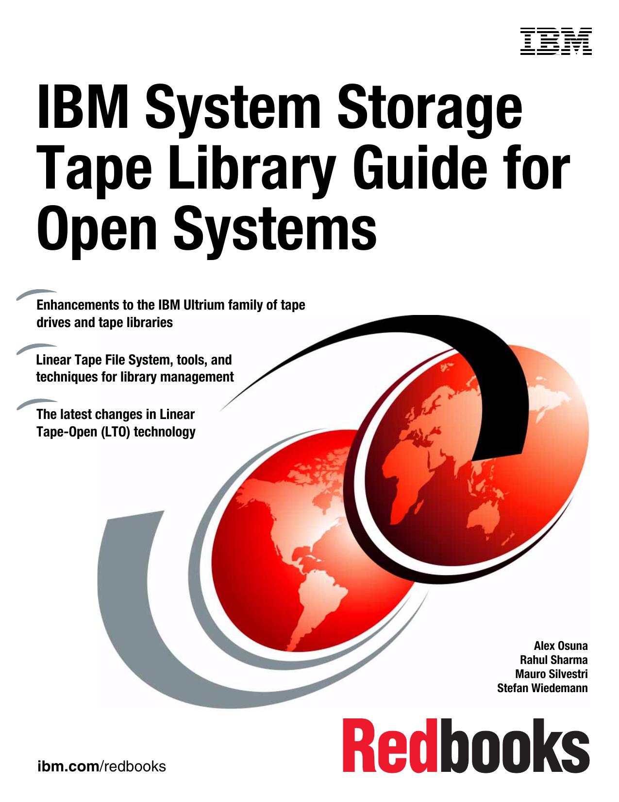 IBM System Storage Tape Library Guide for Open Systems
