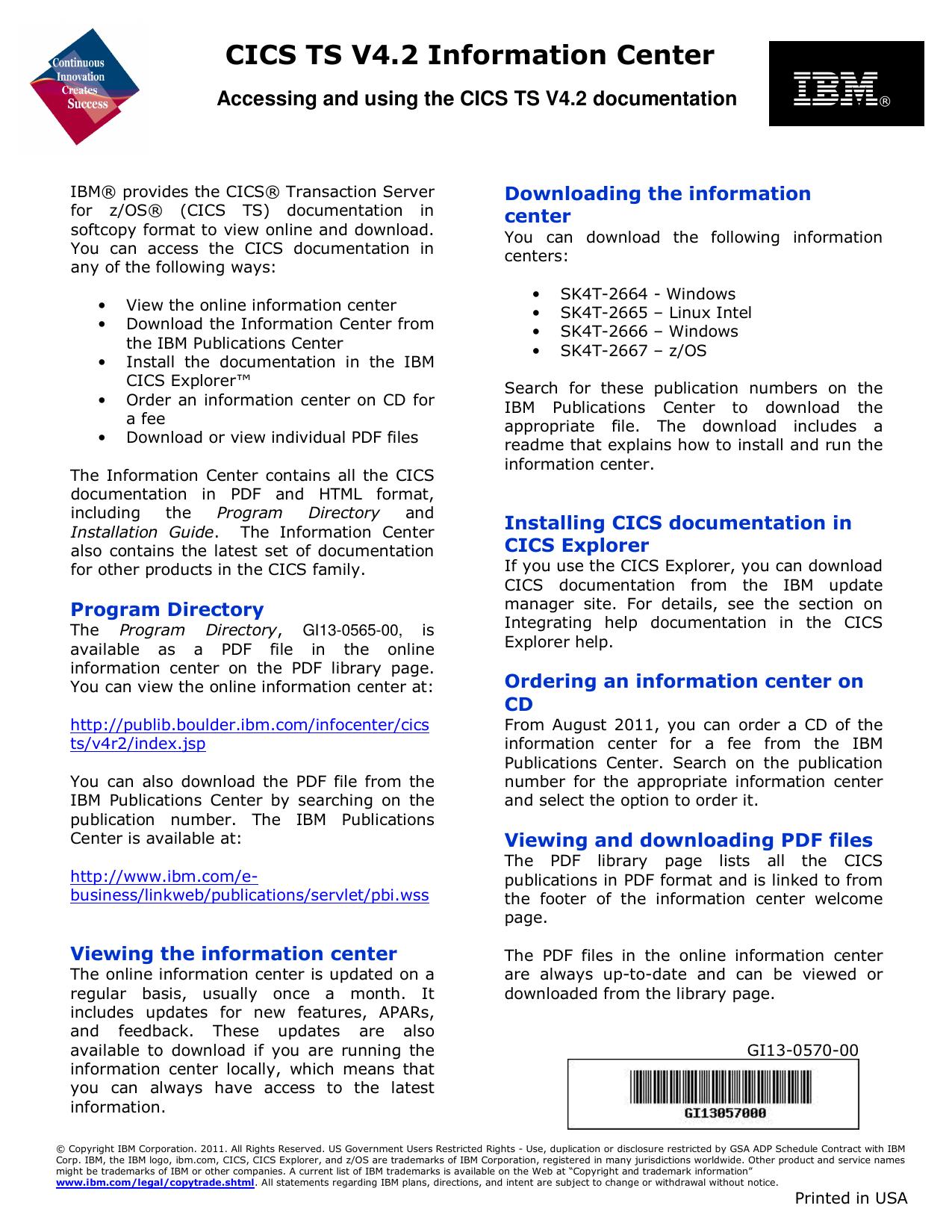 Microsoft Word - CICS Infocenter Flyer _KB1_.doc