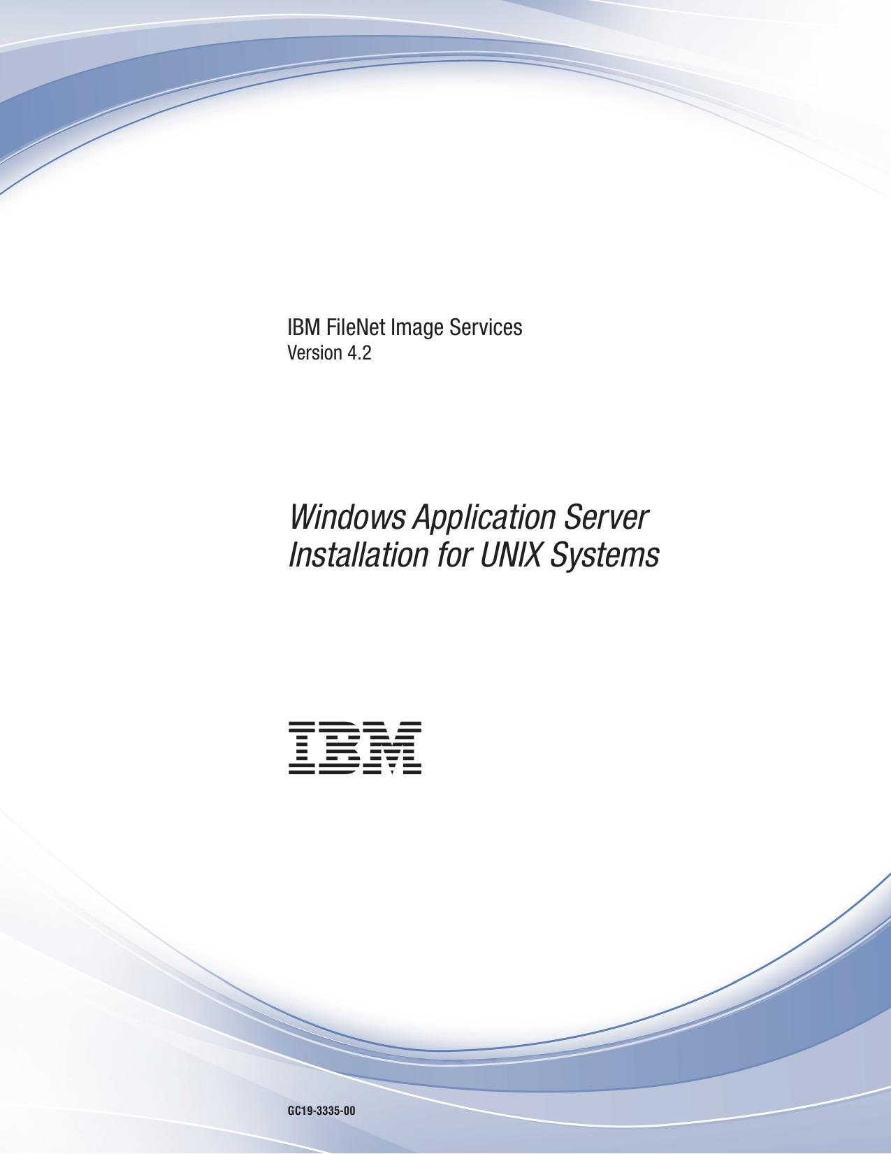 Windows Application Server Installation Procedures for UNIX