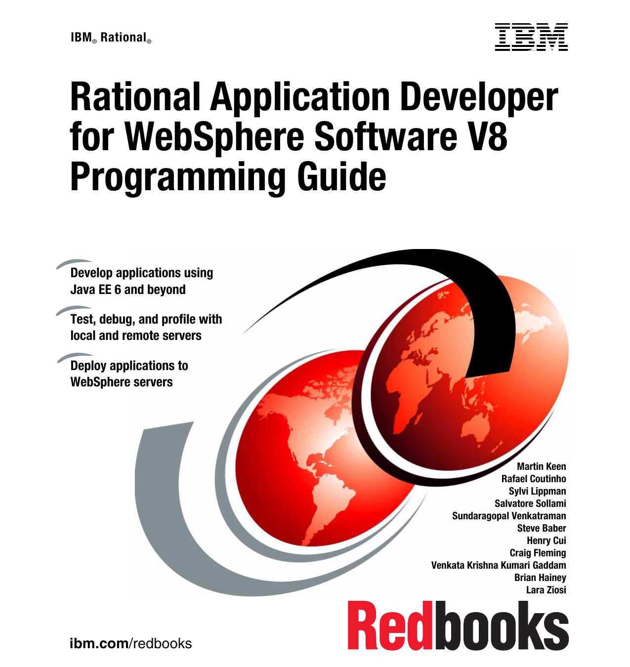 Rational Application Developer for WebSphere Software V8 Programming Guide