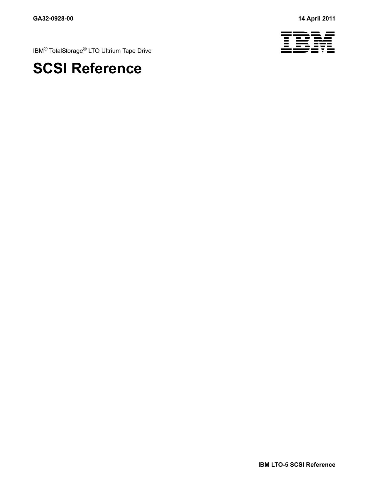 LTO SCSI Reference