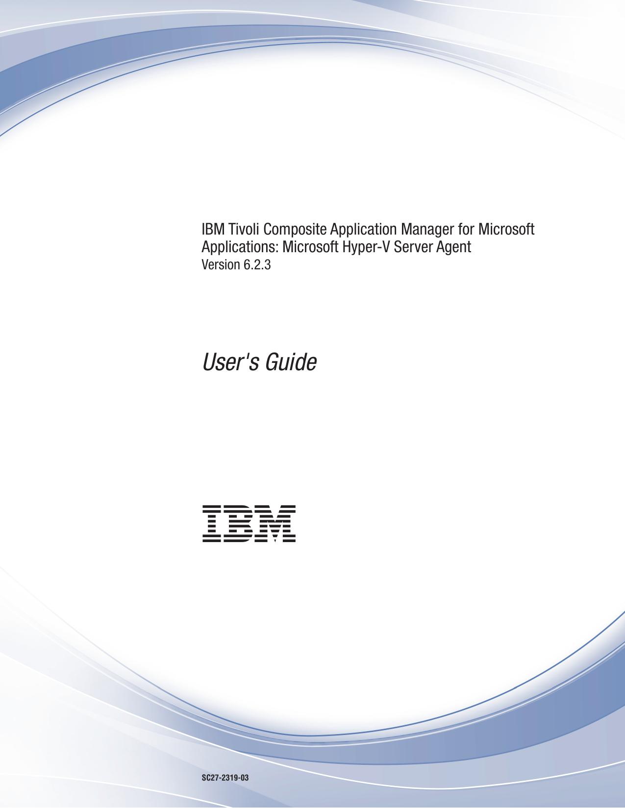 Microsoft Hyper-V Server agent: User's Guide