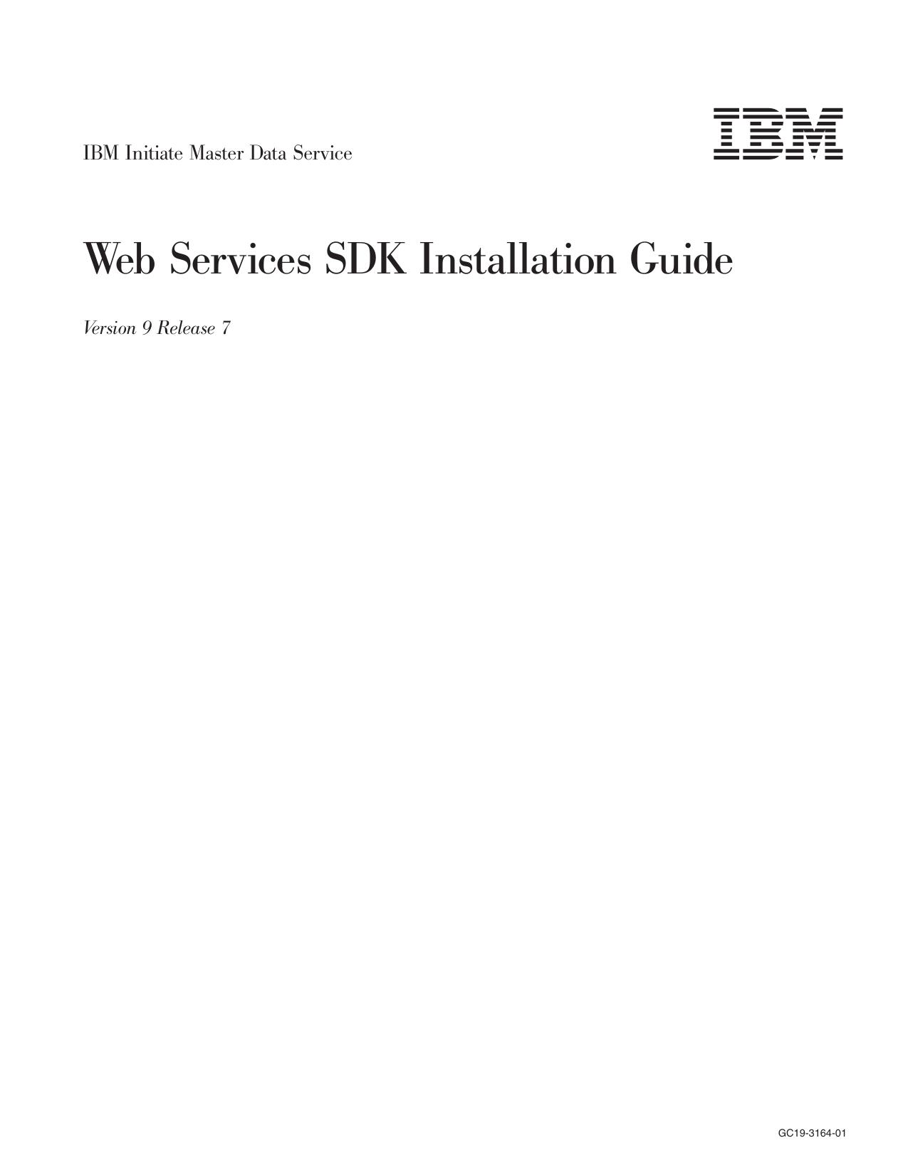 Web Services SDK Installation Guide