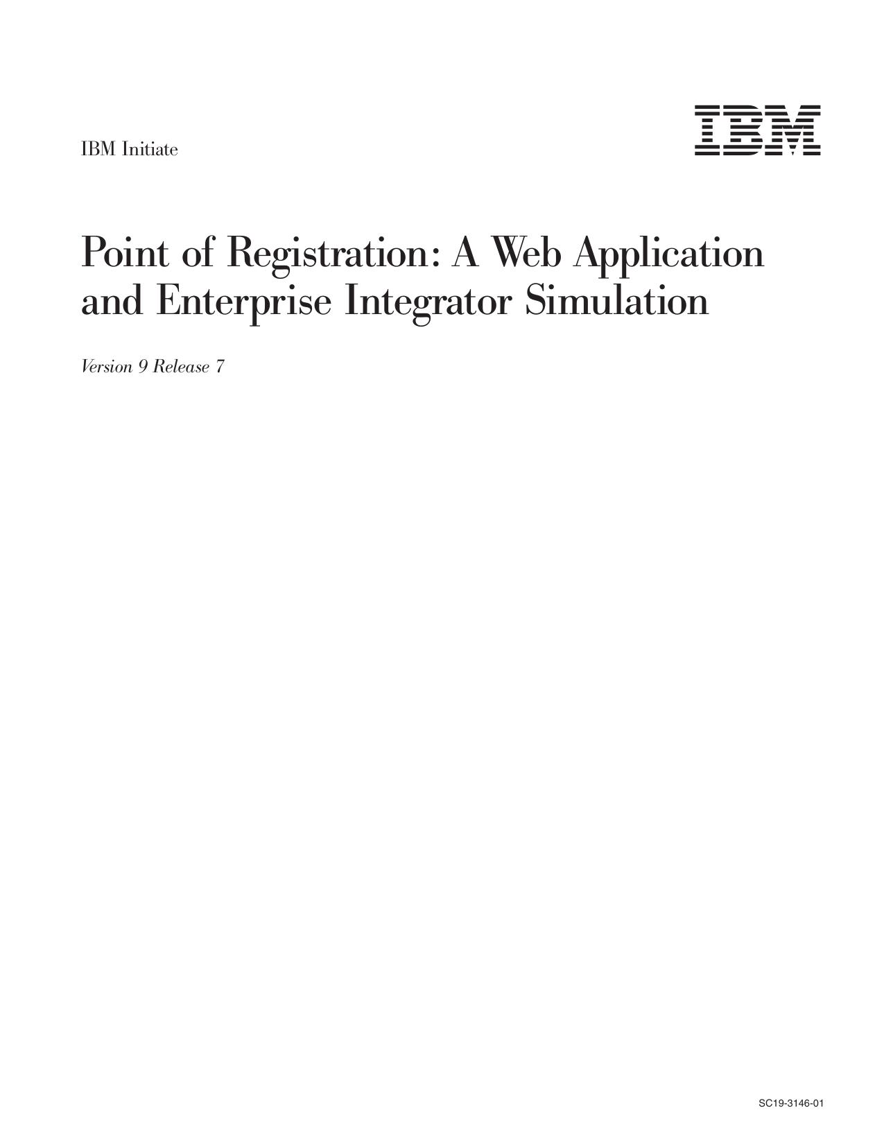 Point of Registration: A Web Application and Enterprise Integrator Simulation