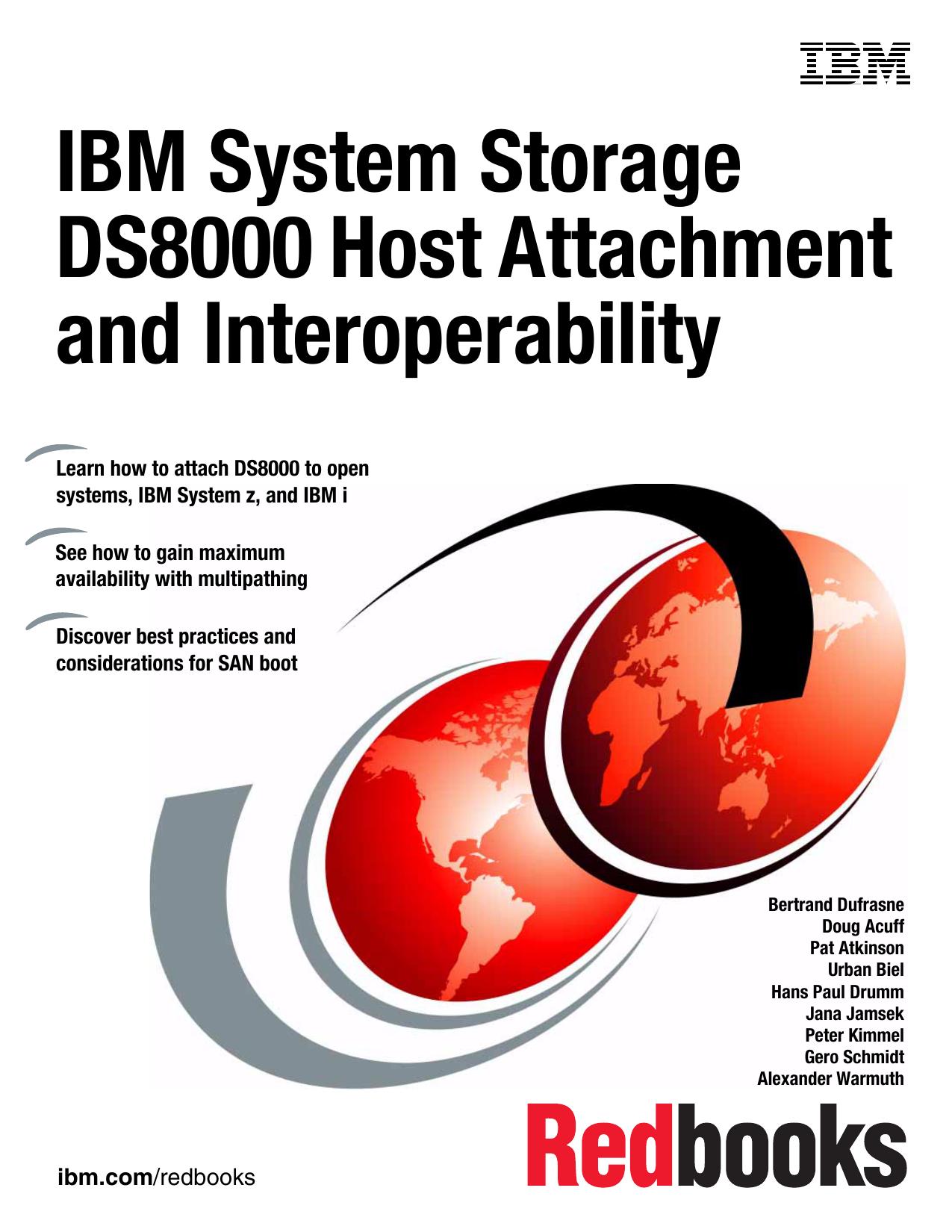 IBM System Storage DS8000: Host Attachment and Interoperability