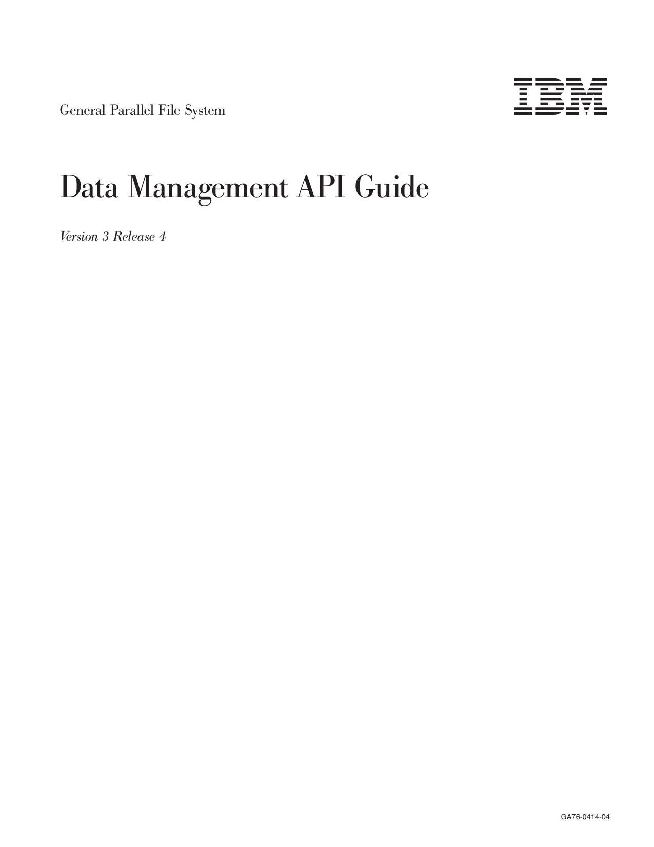 GPFS: DMAPI Guide