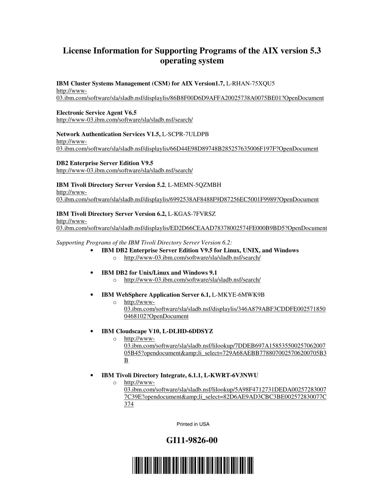 Microsoft Word - Supporting Programs List53x_3.24.10v2.doc