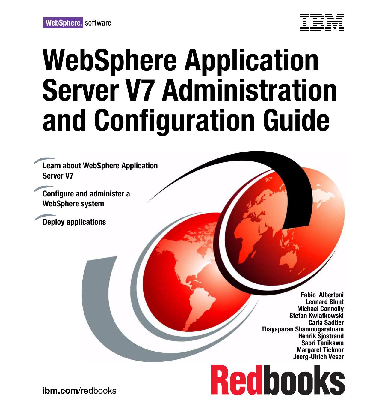 WebSphere Application Server V7 Administration and Configuration Guide