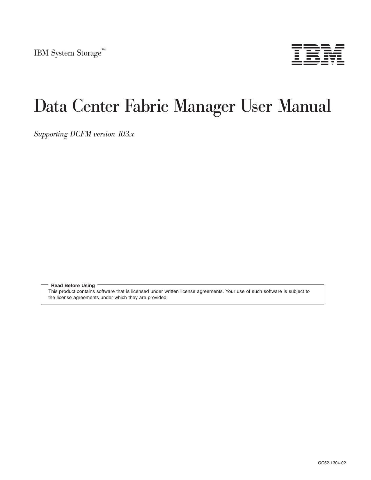 Data Center Fabric Manager User Manual