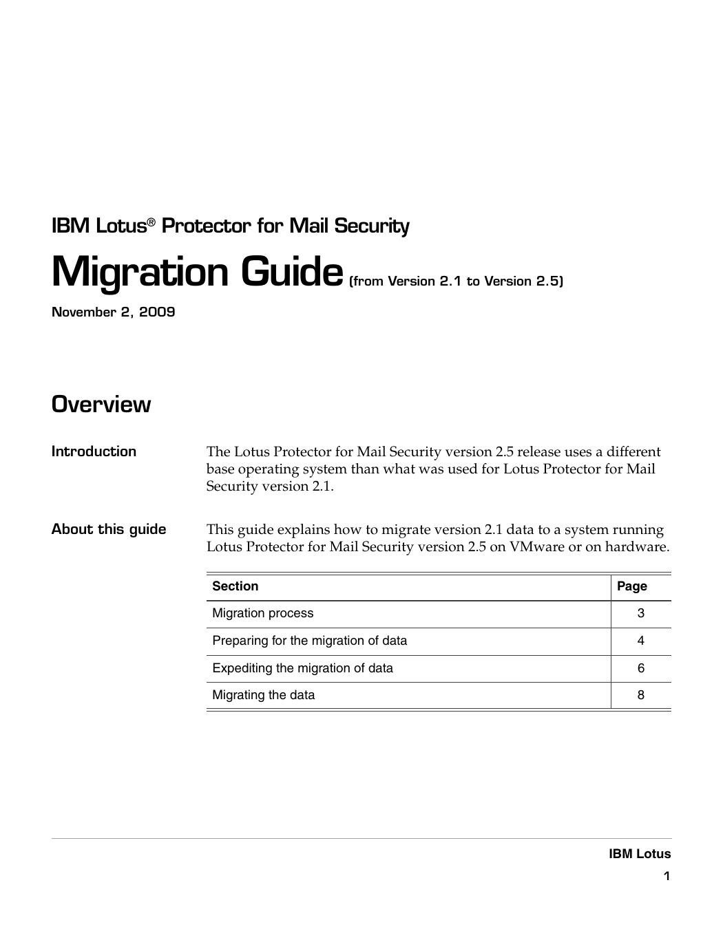 IBM Lotus Protector for Mail Security v2.5