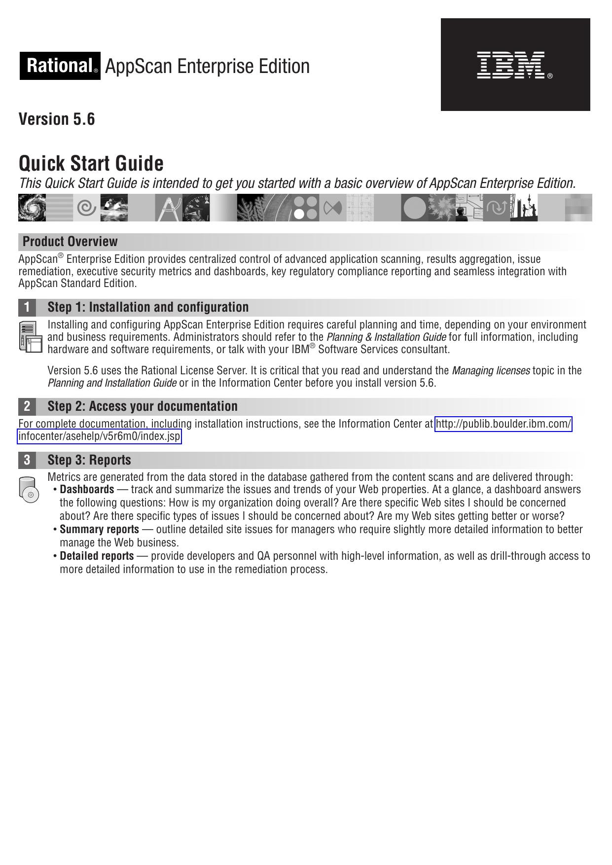 Rational AppScan Enterprise Edition Quick Start Guide