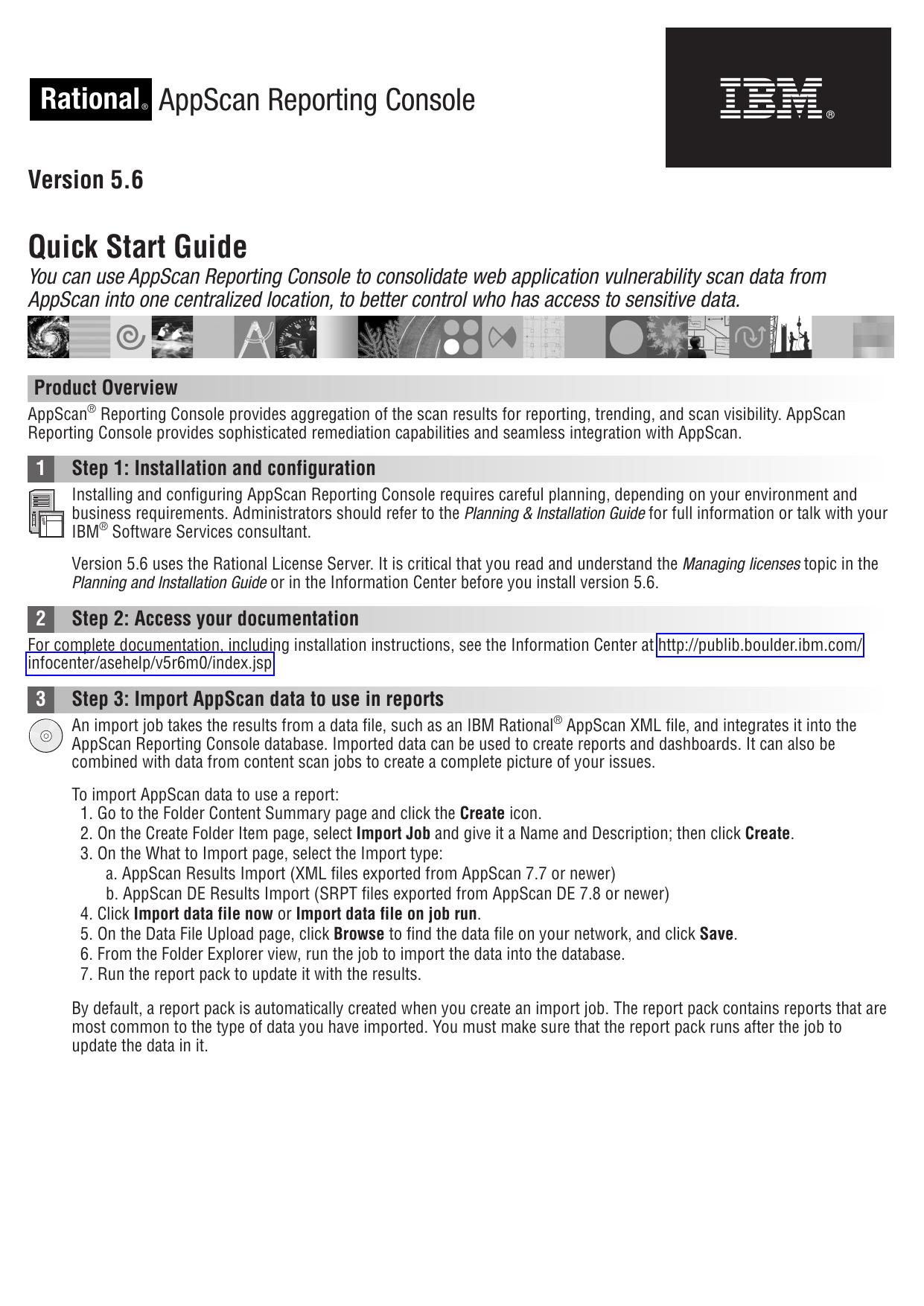 Rational AppScan Reporting Console Quick Start Guide