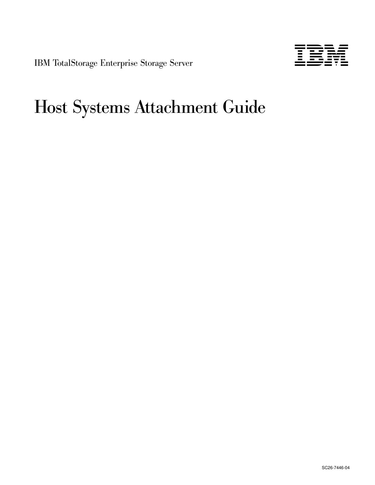ESS Host Systems Attachment Guide