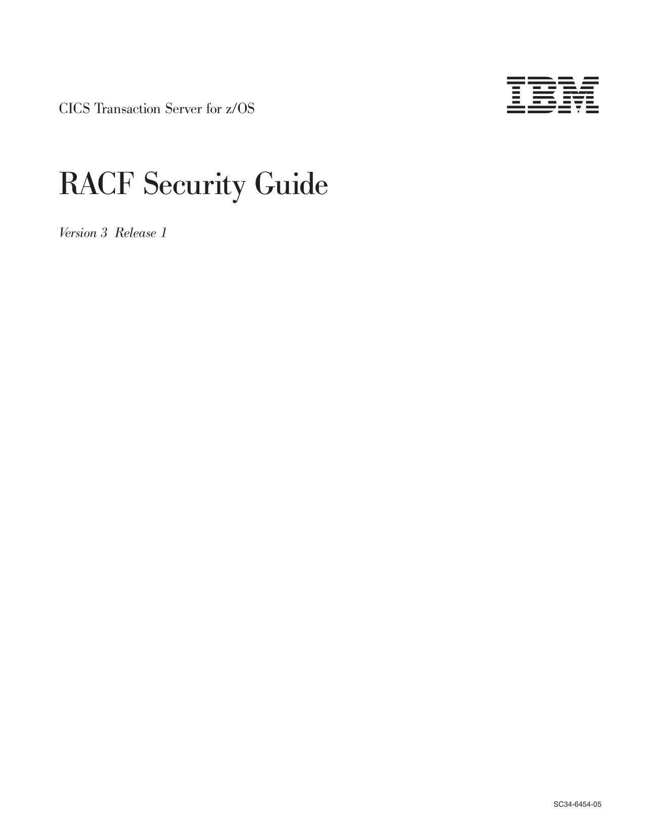 RACF Security Guide