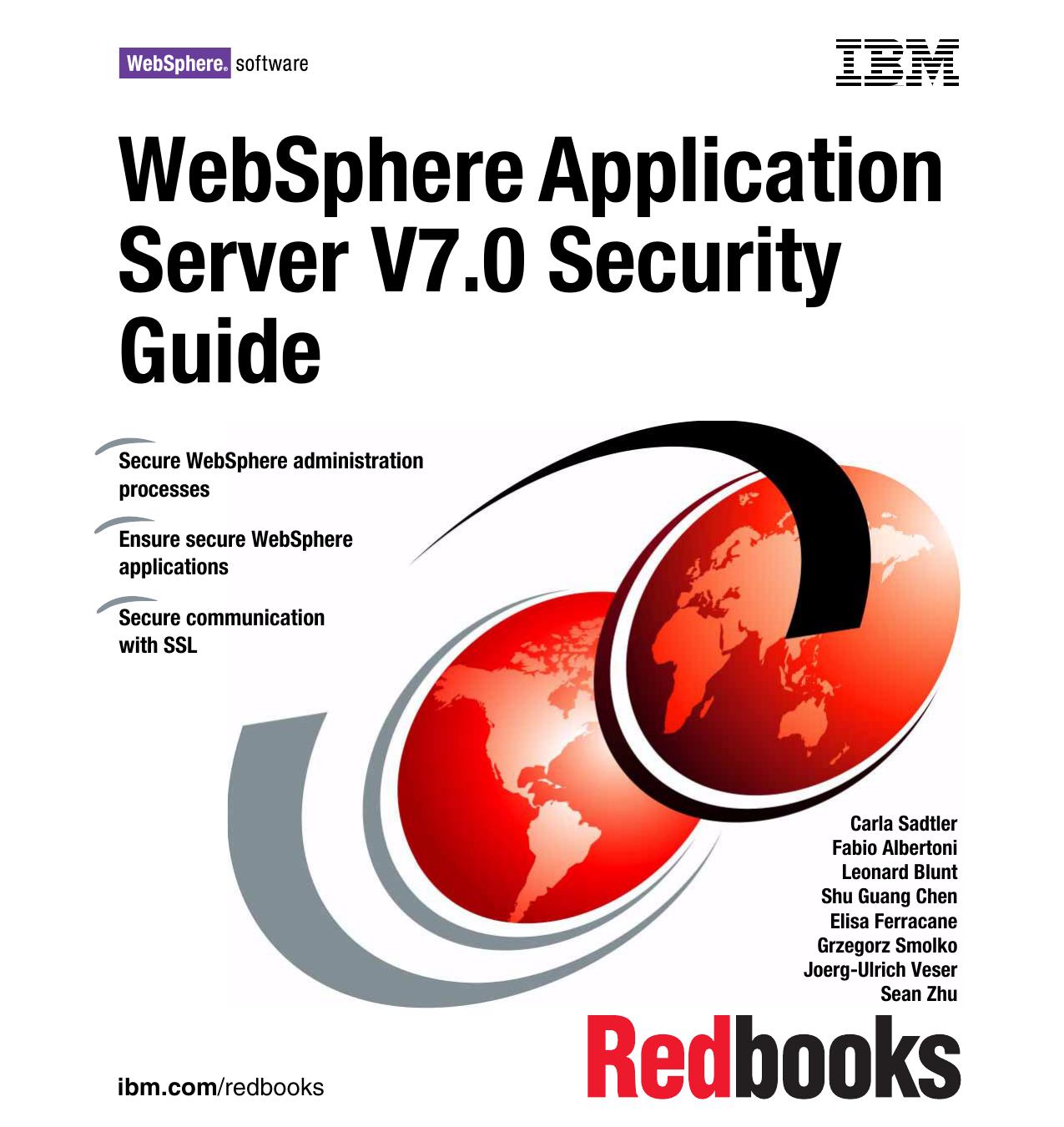 WebSphere Application Server V7.0 Security