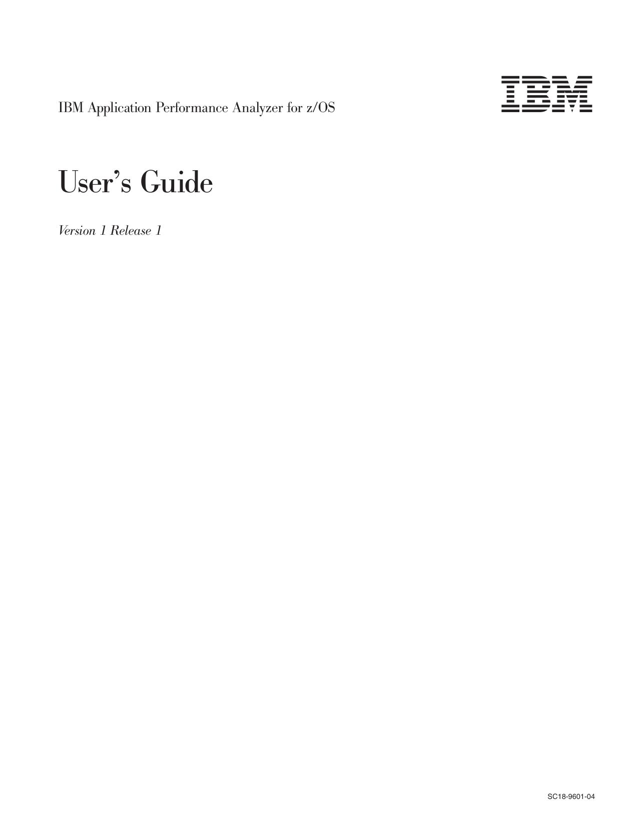 IBM Application Performance Analyzer for z/OS: User's Guide