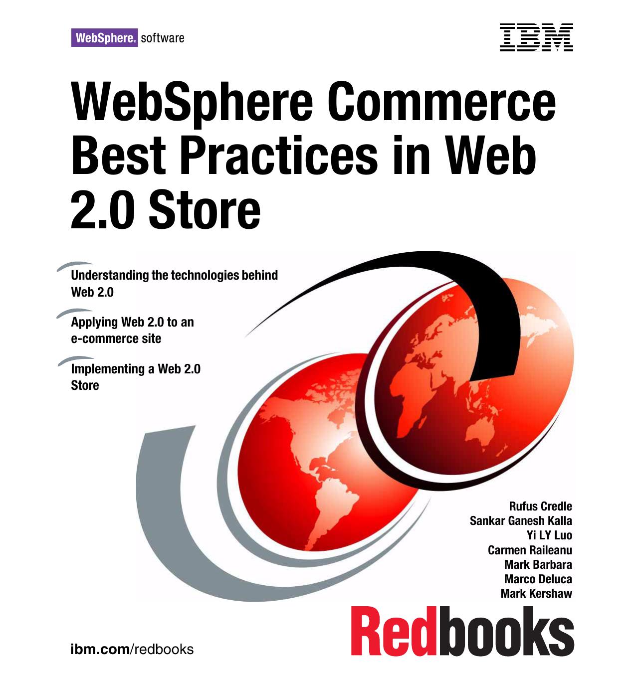 WebSphere Commerce Best Practices in Web 2.0 Store