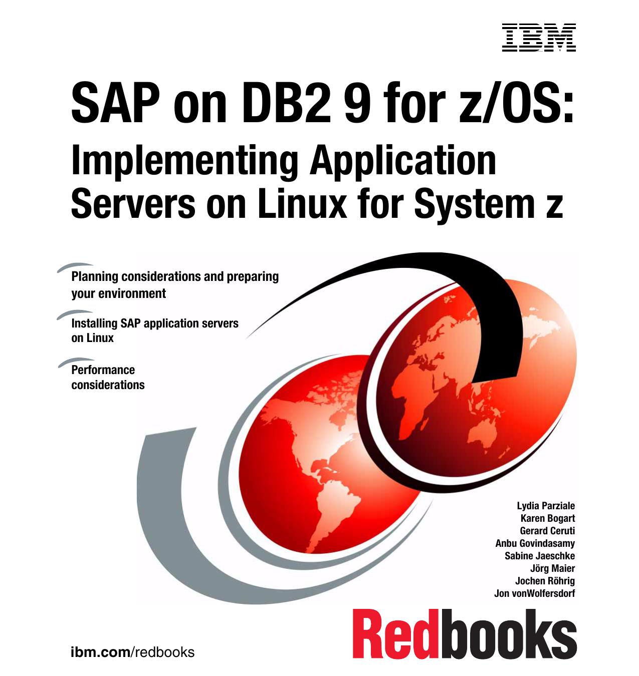 SAP on DB2 for z/OS: Implementing Application Servers on Linux for System z