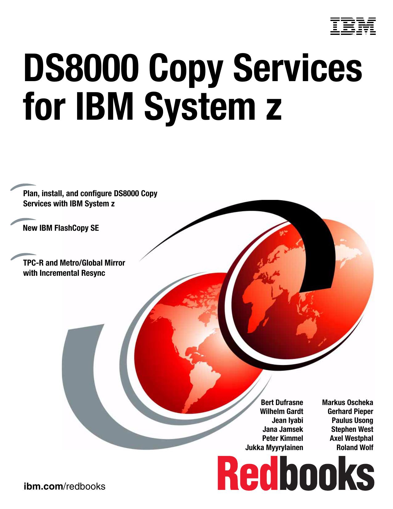 DS8000 Copy Services for IBM System z