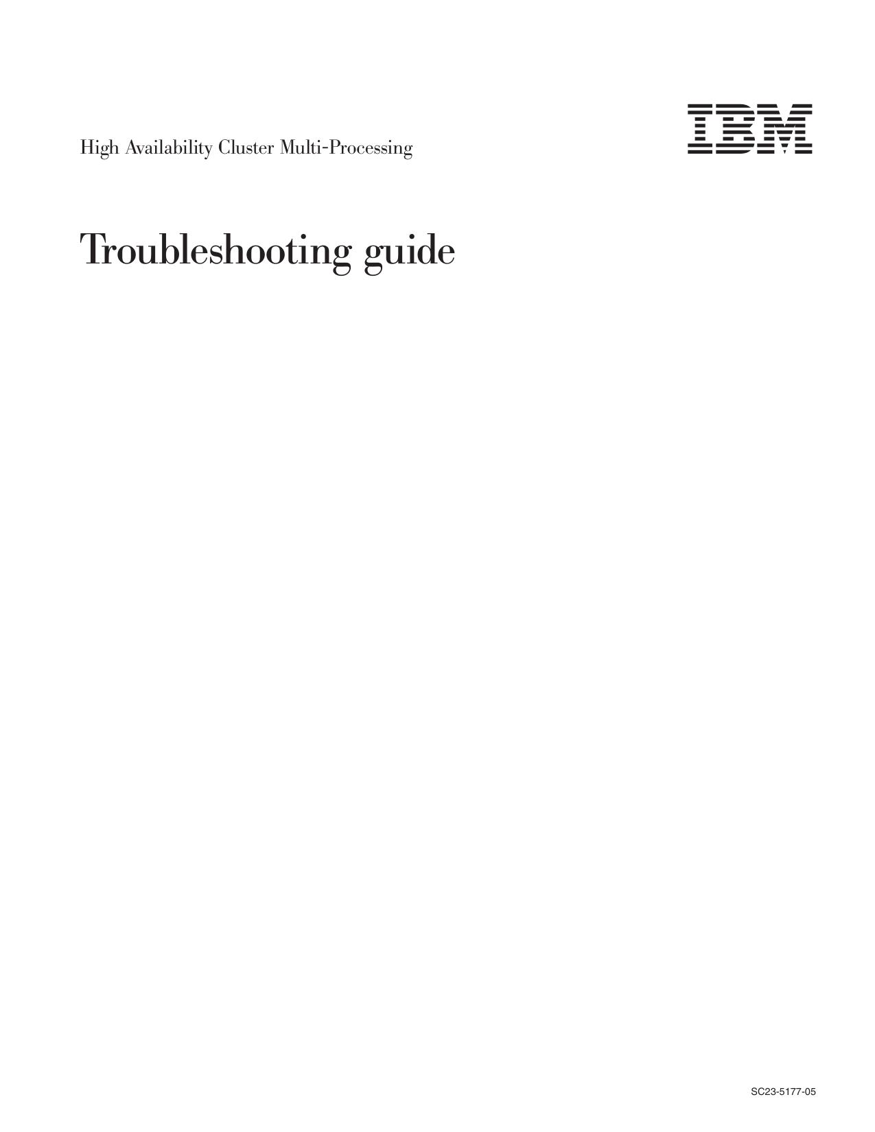 HACMP troubleshooting guide