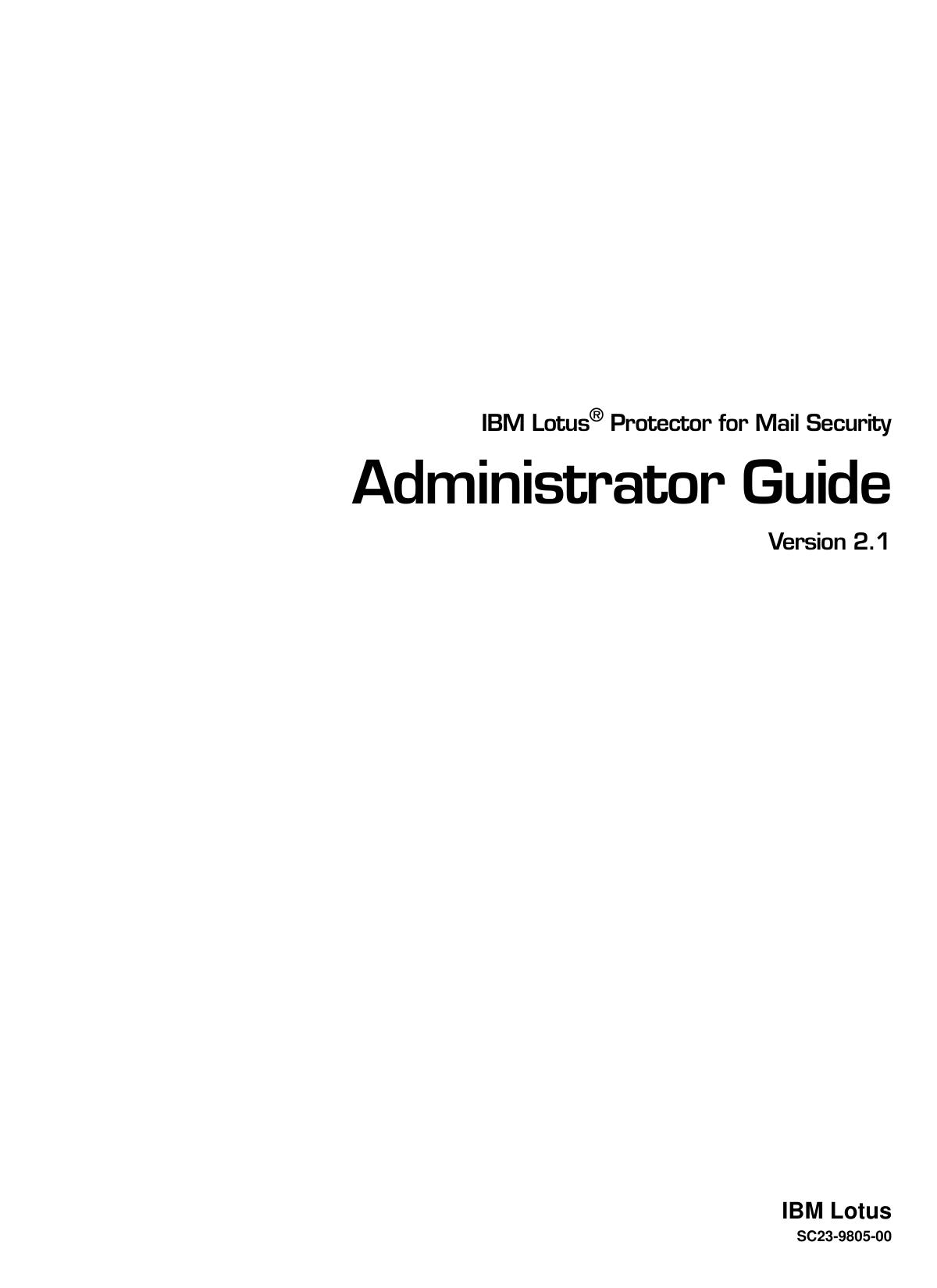 IBM Lotus Protector for Mail Security
