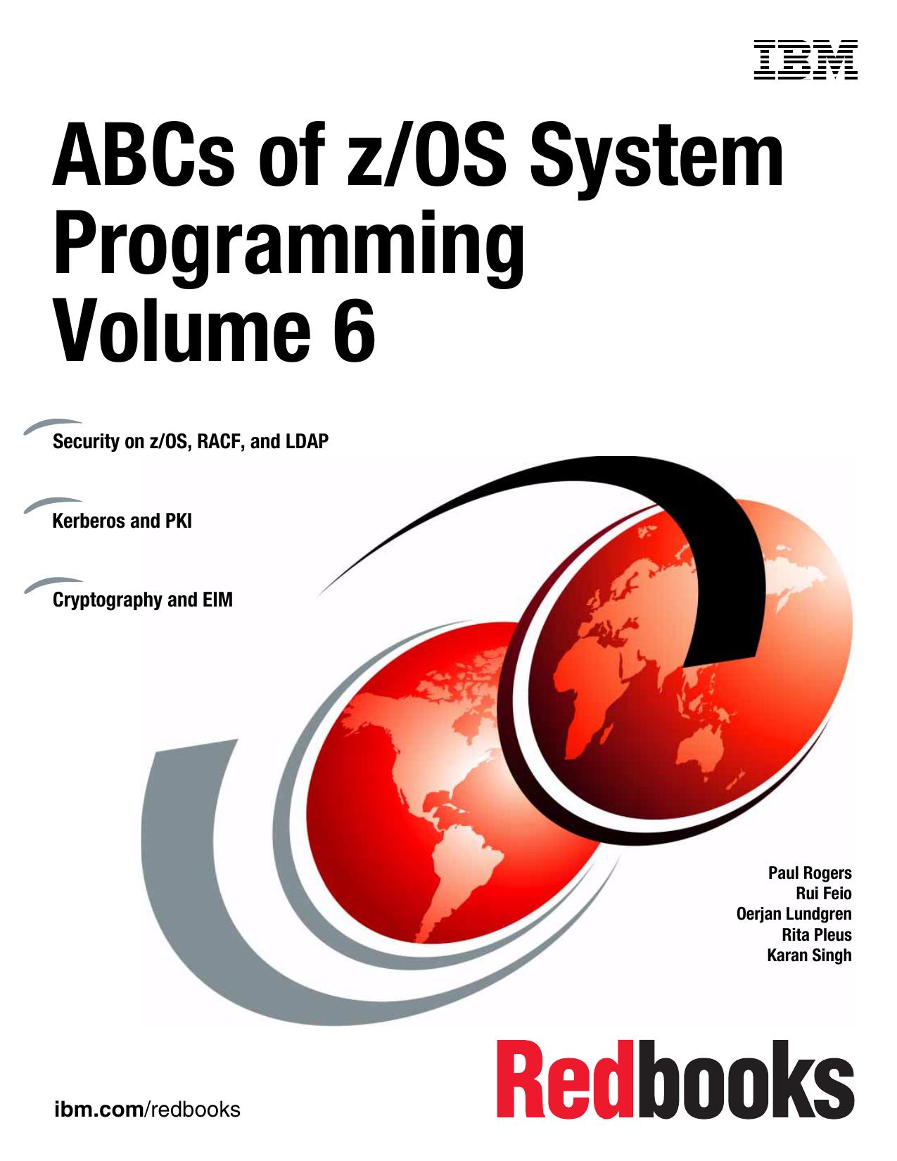 ABCs of z/OS System Programming Volume 6