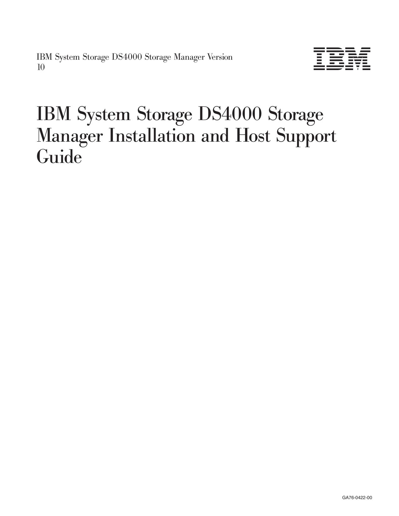 Storage Manager Version 10