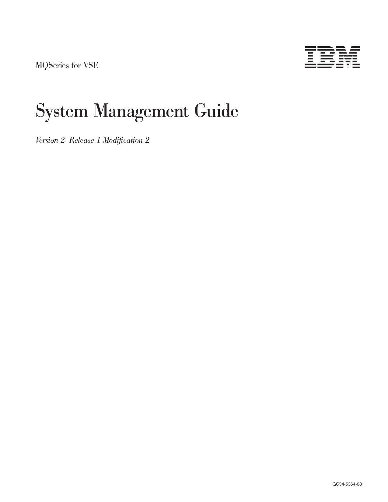 MQSeries for VSE System Management Guide