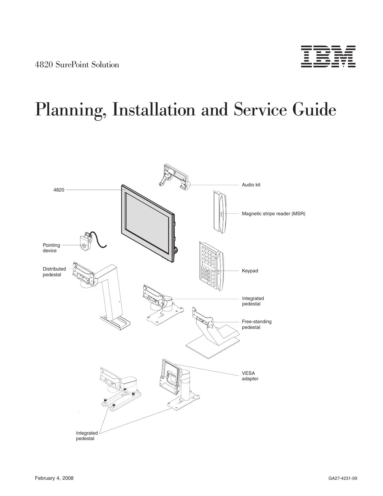 4820 Planning, Installation and Service Guide