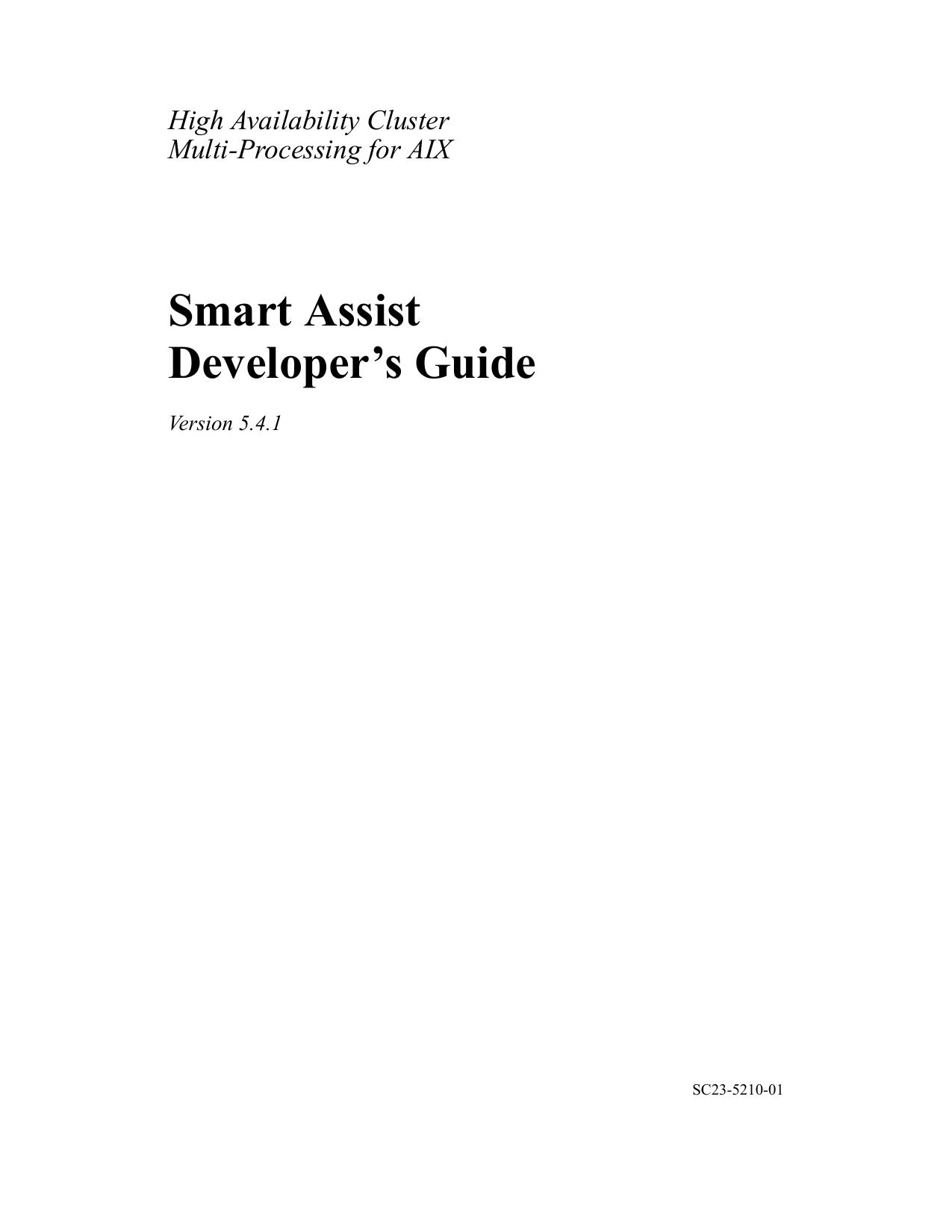 HACMP for AIX:Programming Client Applications