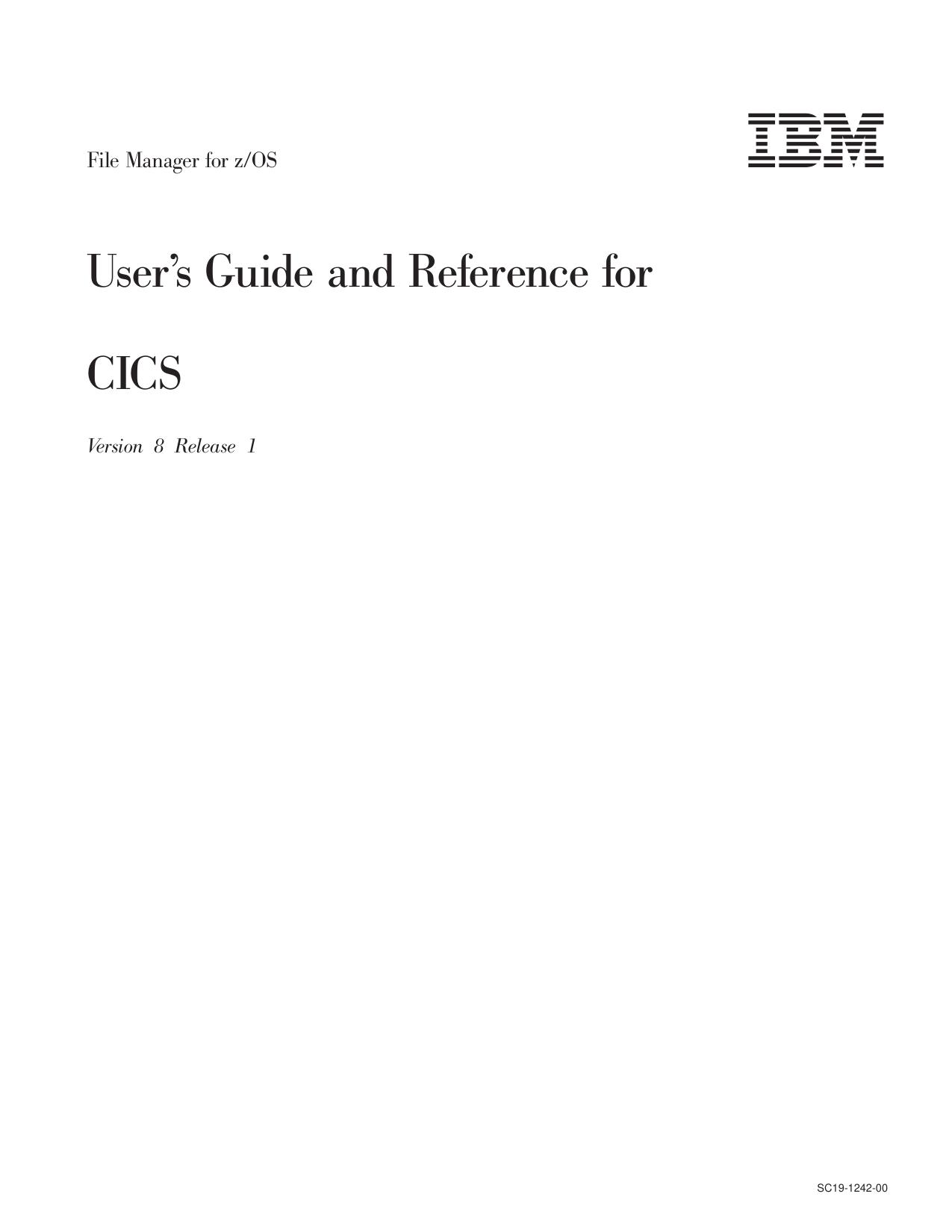 File Manager for CICS V8R1 User's Guide