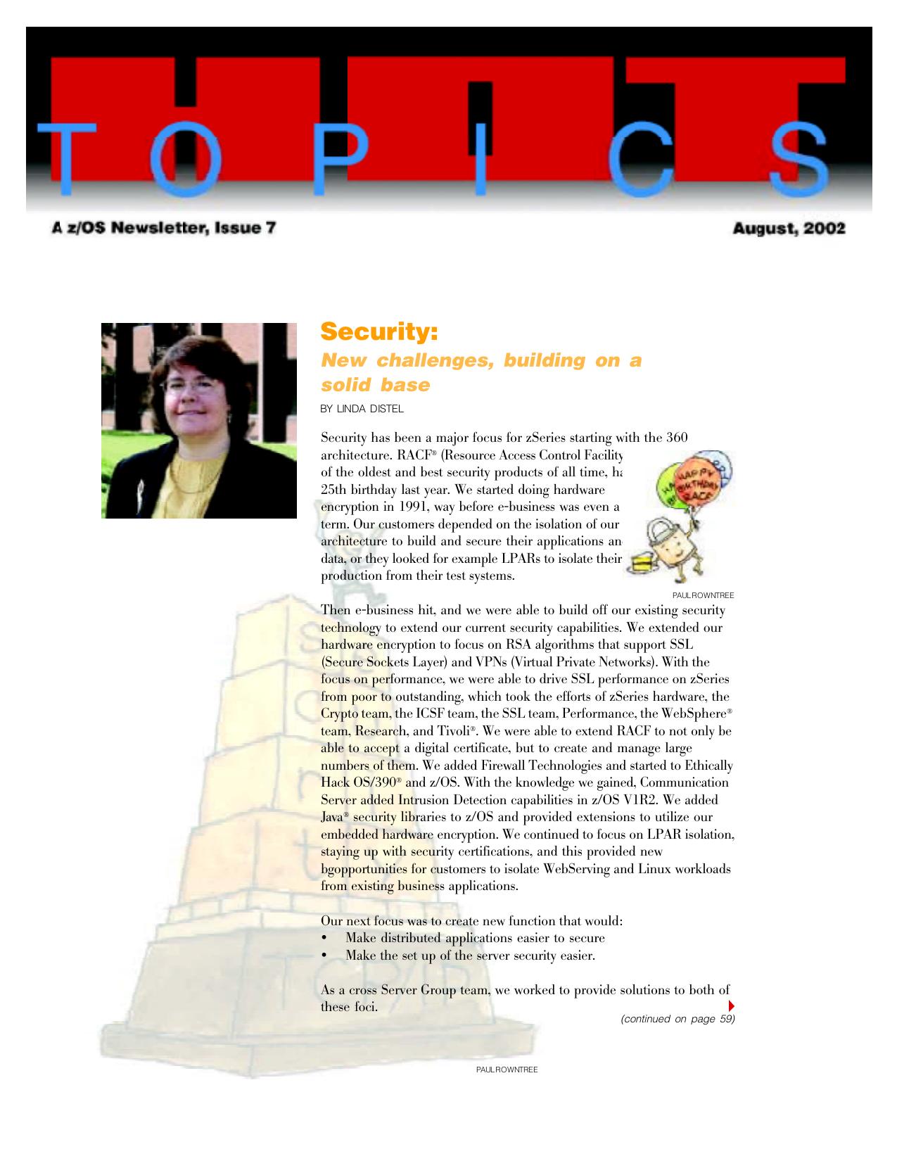 z/OS V1R4.0 Hot Topics Newsletter