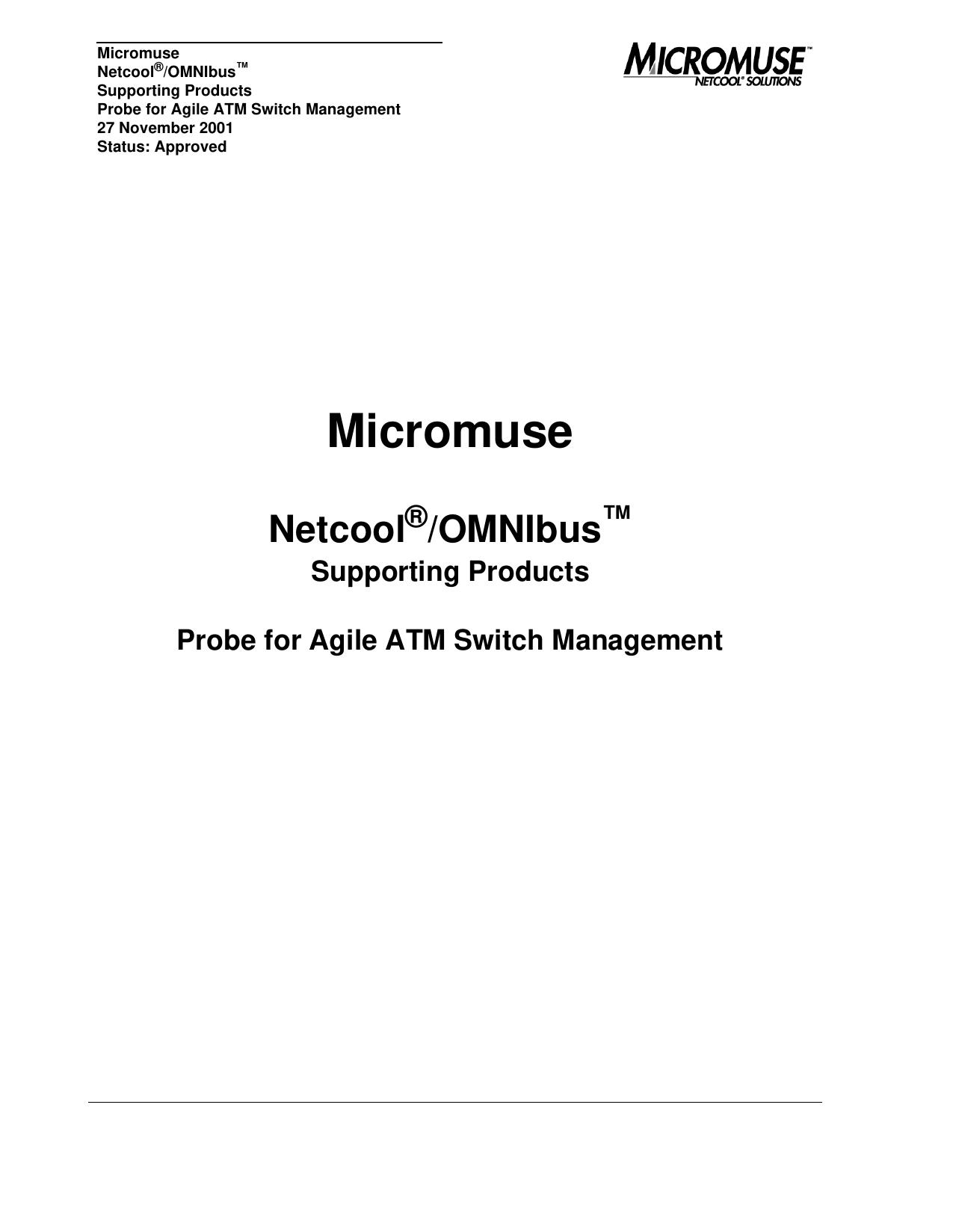 Probe for Agile ATM Switch Management