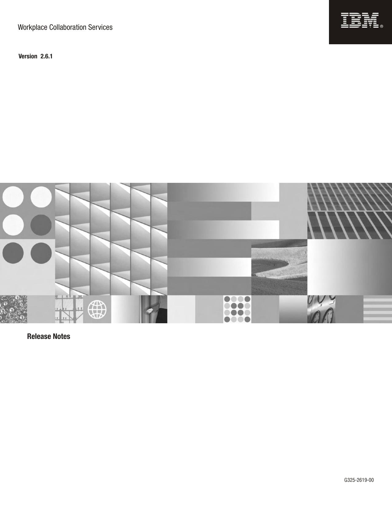 IBM Workplace Collaboration Services 2.6.1 Release Notes