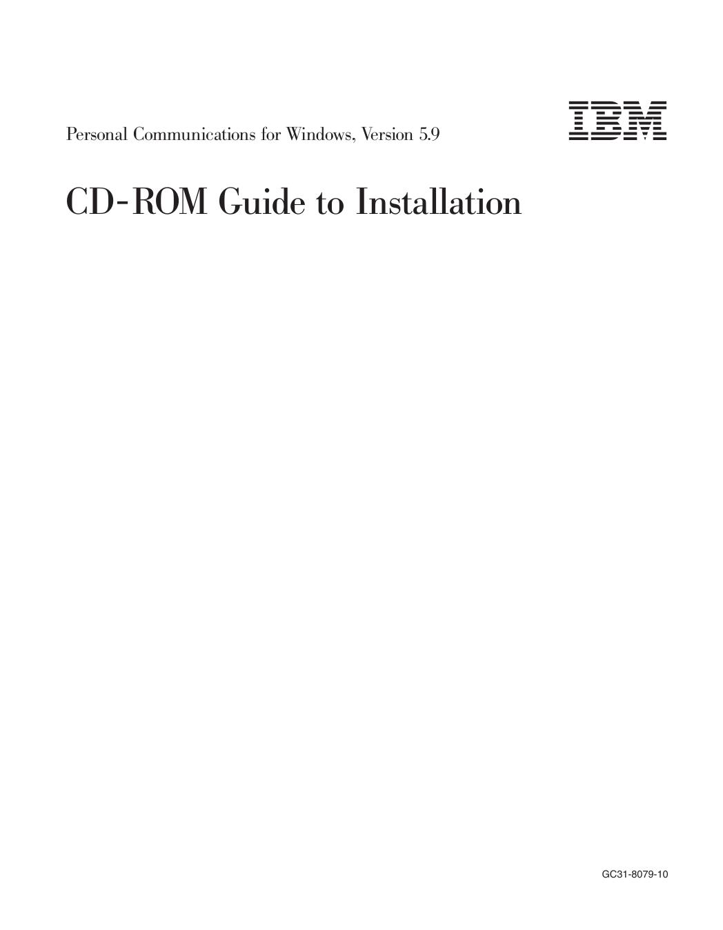 CD-ROM Guide to Installation