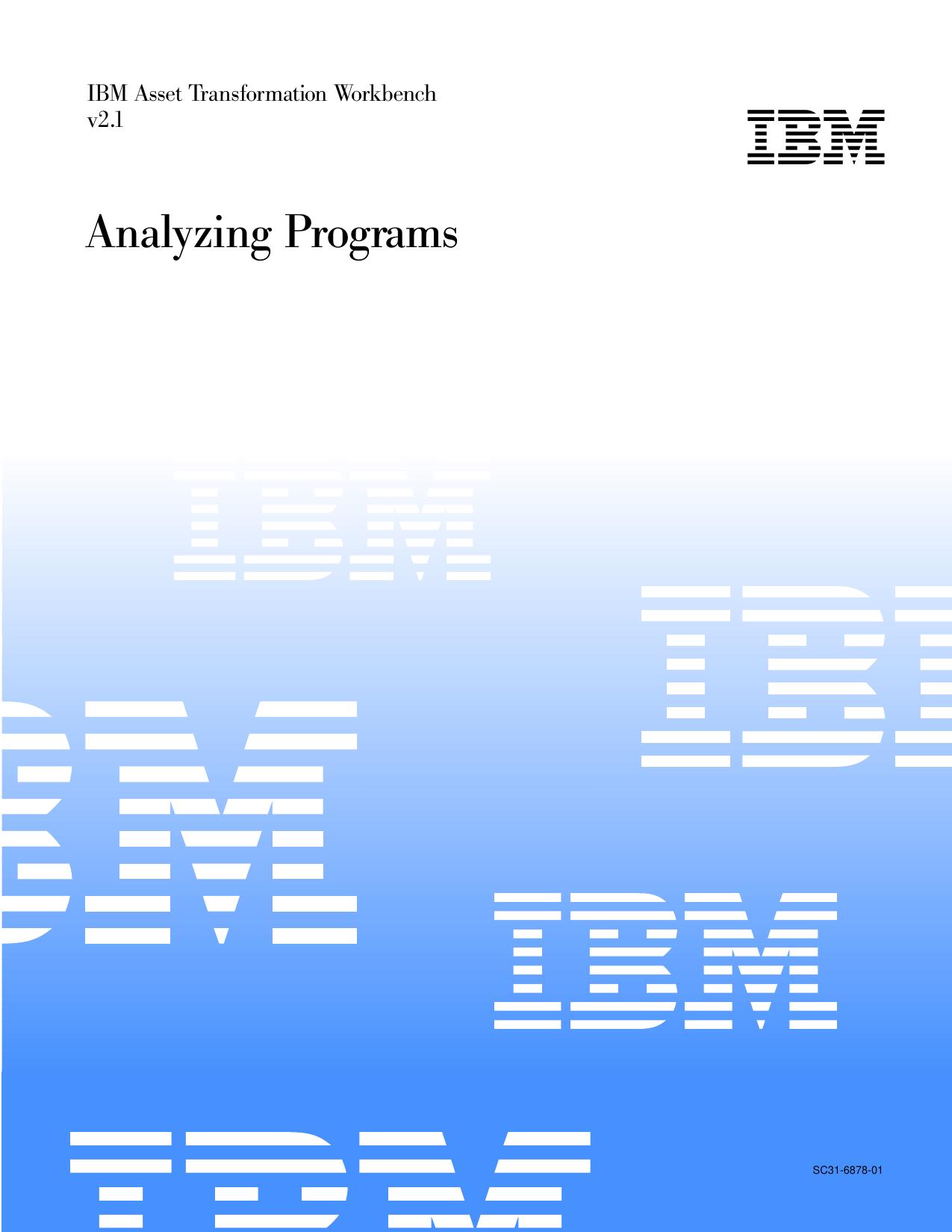 Analyzing Programs.book
