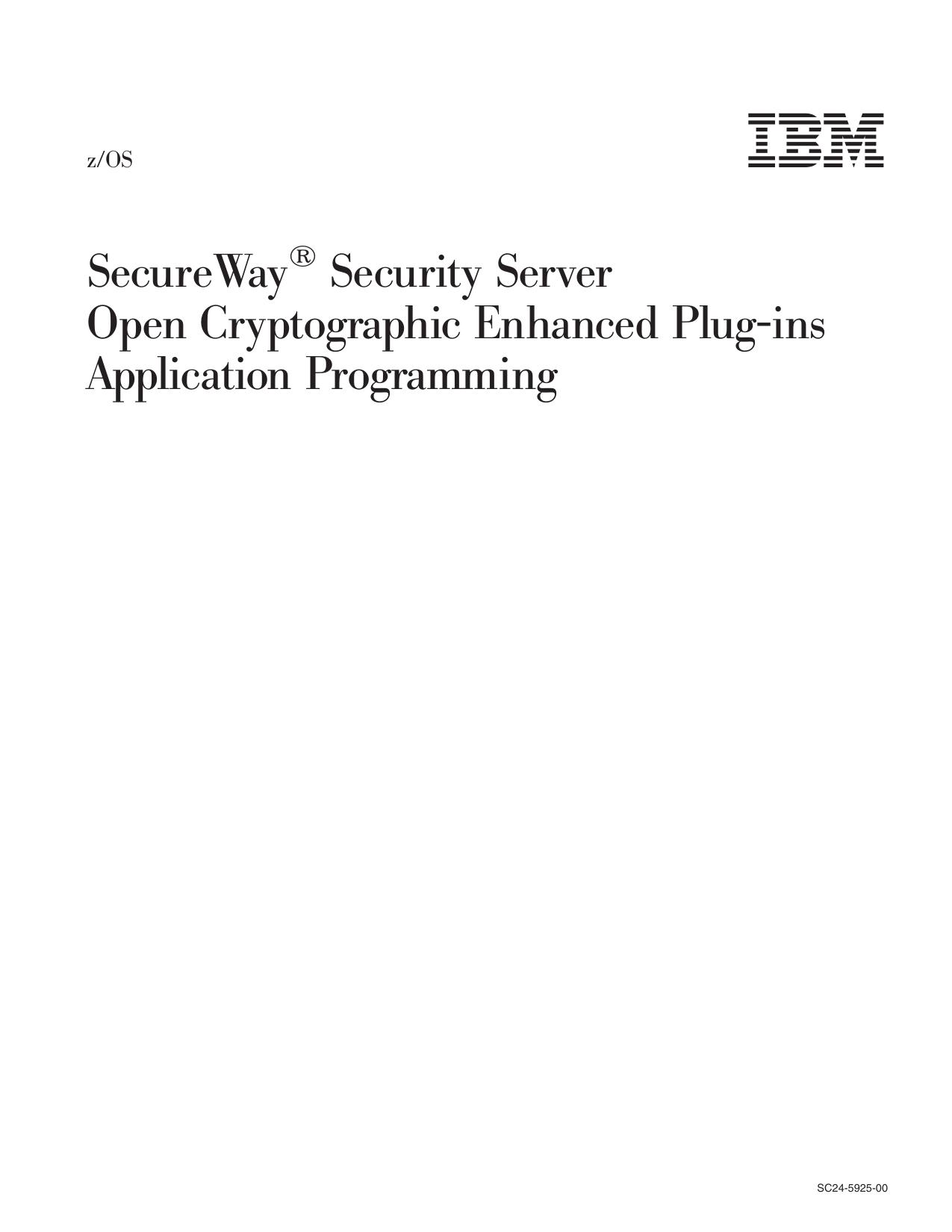 SecureWay Security Server OCEP