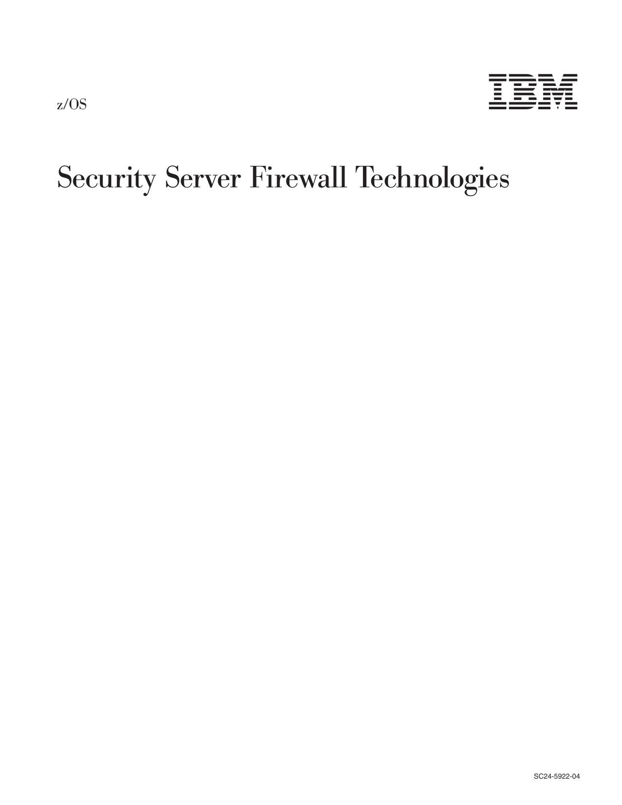Firewall Technologies V1R4.0