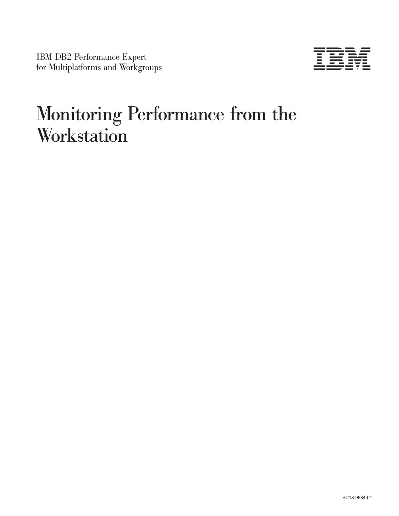 PE - Monitoring Performance from the Workstation