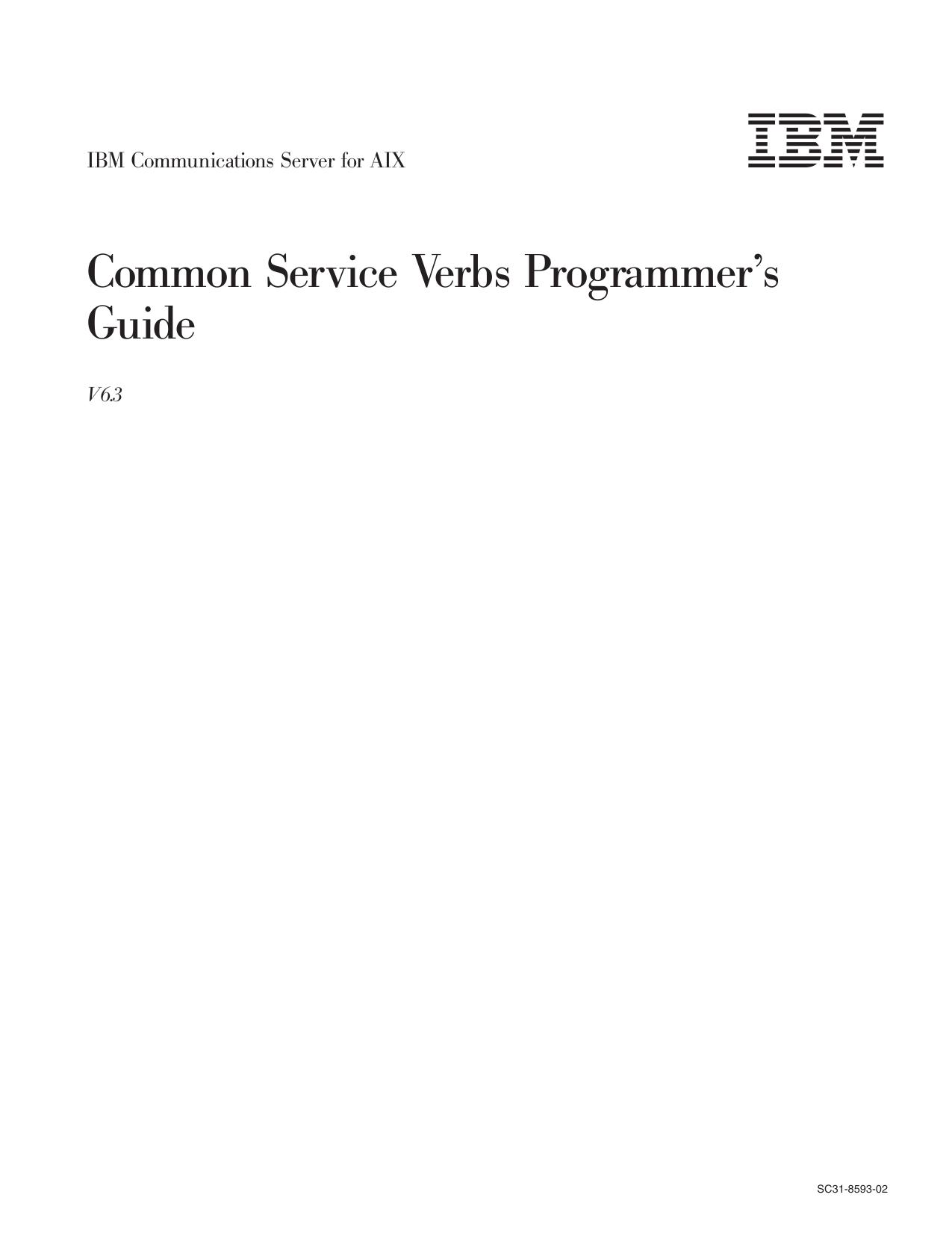 IBM Communications Server for AIX CSV Programmer's Guide