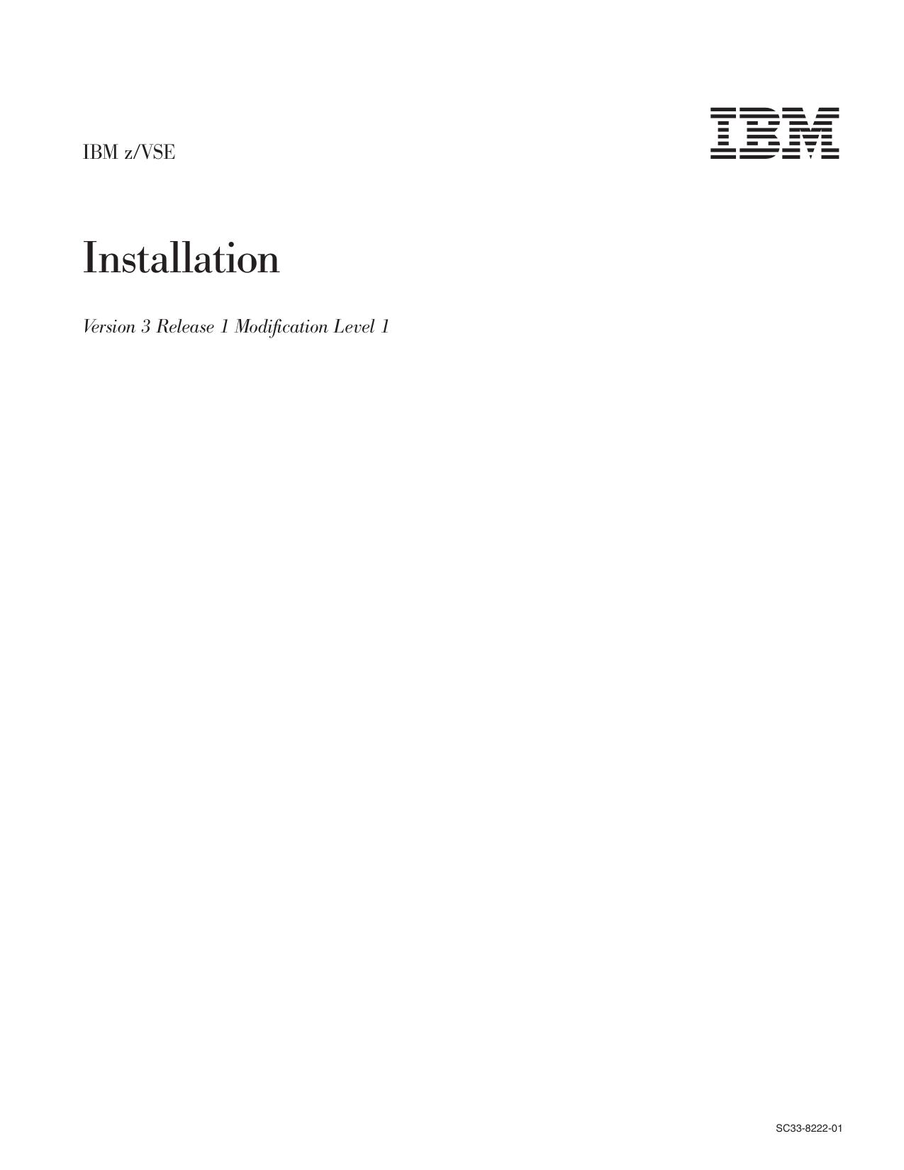z/VSE Installation