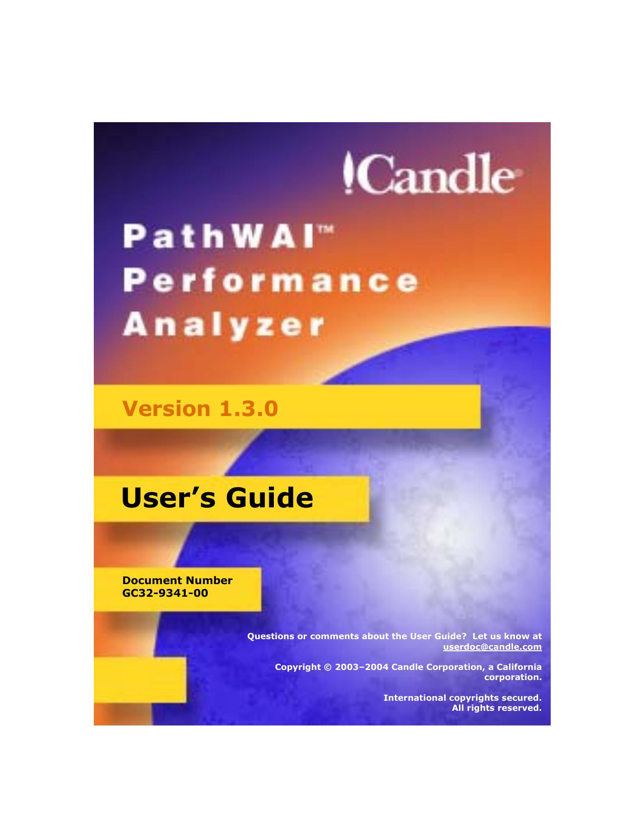 PathWAI Performance Analyzer, V110