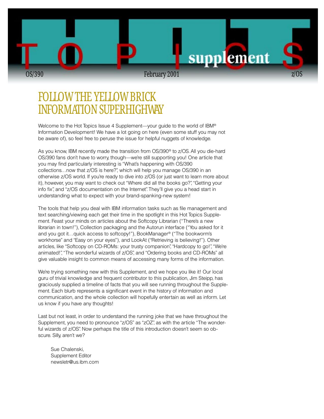 Hot Topics: A Supplement