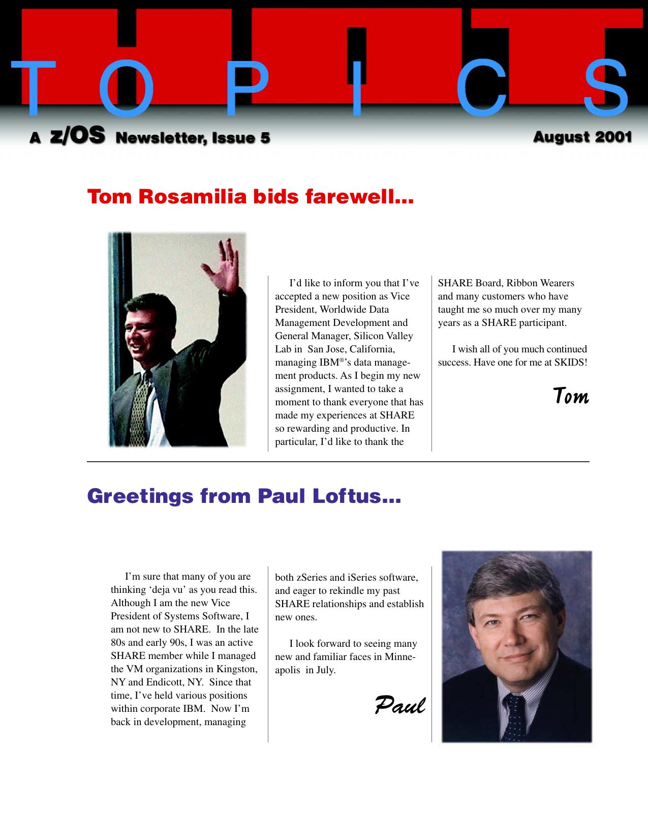 z/OS V1R2 Hot Topics Newsletter