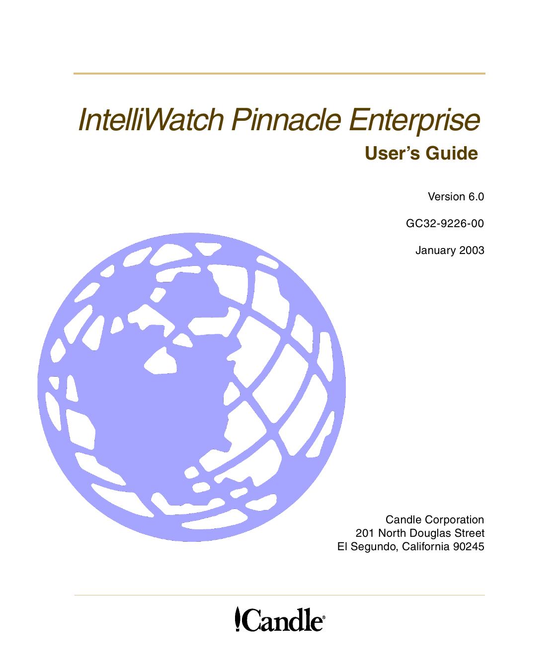 IntelliWatch Pinnacle Enterprise User's Guide