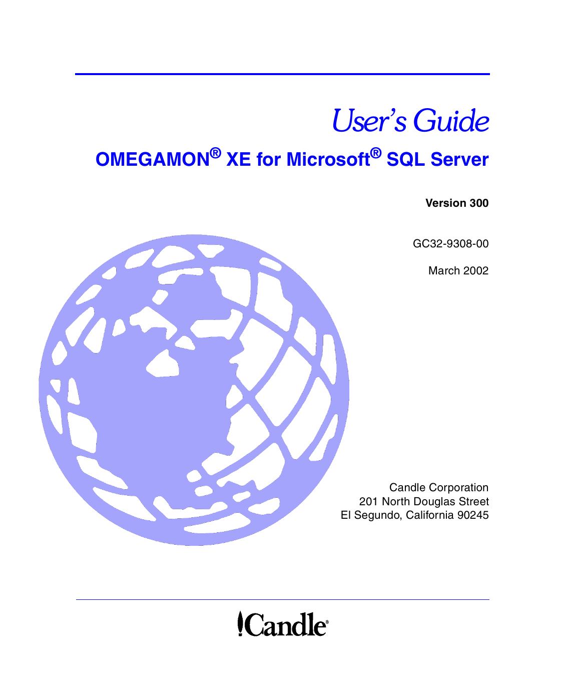 OMEGAMON XE for Microsoft SQL Server, V300