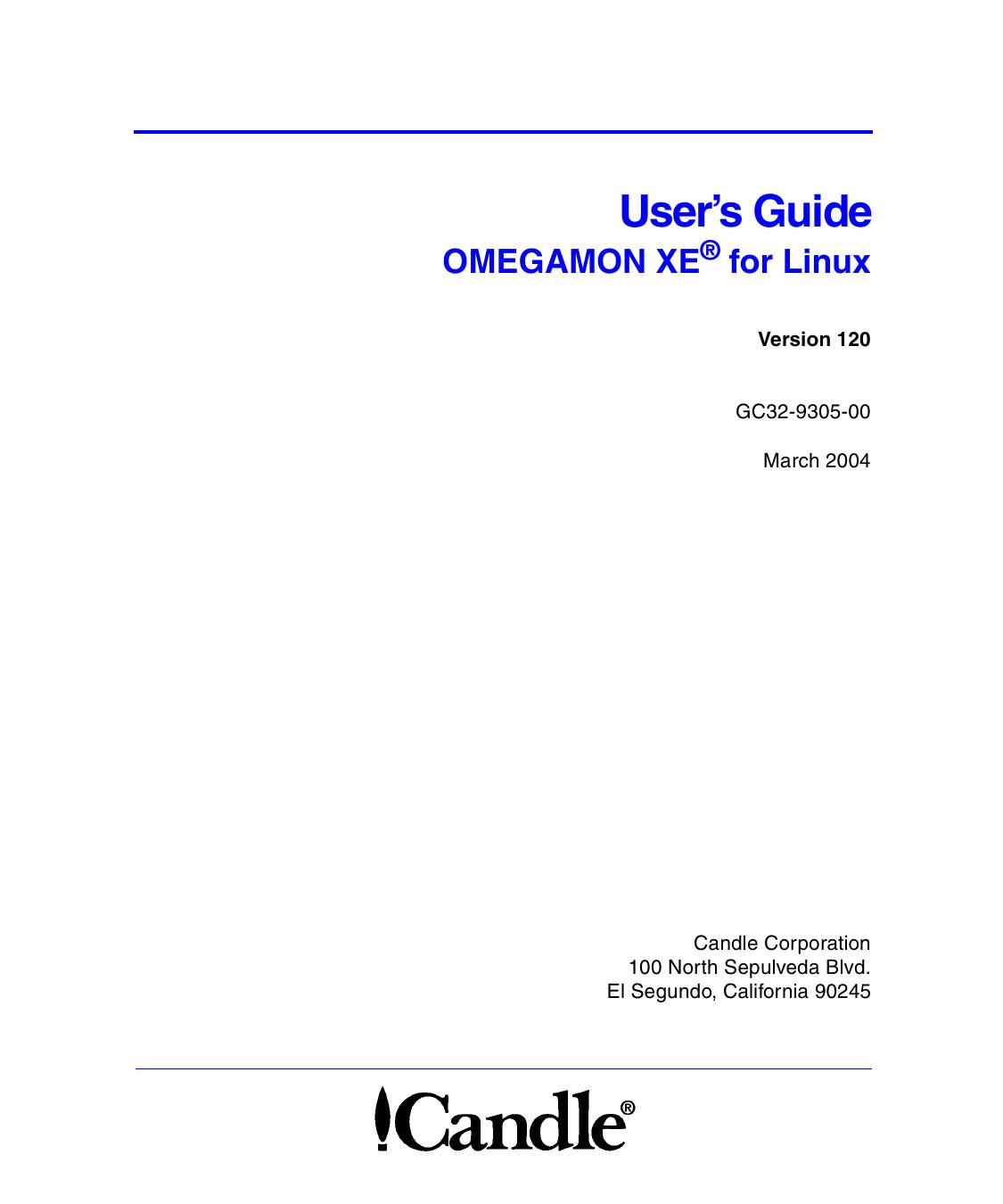 OMEGAMON XE for Linux User’s Guide, V120