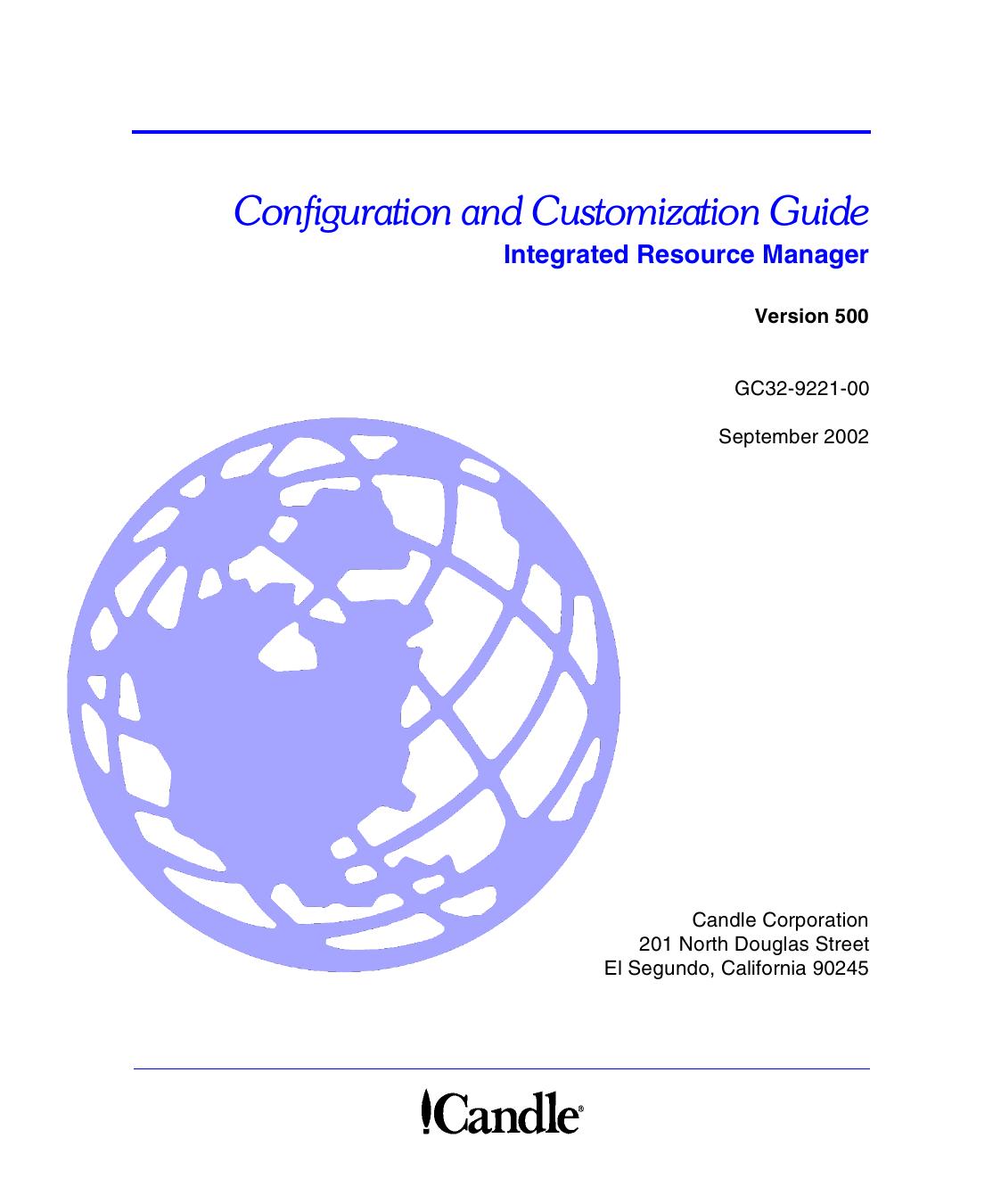 Integrated Resource Manager Configuration and Customization Guide